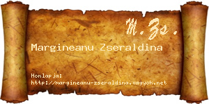 Margineanu Zseraldina névjegykártya